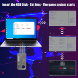 Retro Game Console USB Drive 128G, Retro Drive with 43254 Video Games, 74 Emulator Console, Hyper Base Mini Plug and Play for Steam Deck/Win 600/PC, Batocera 37 Game System Support Win 8.1/10/11