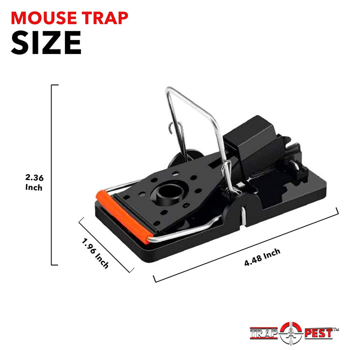 Rat Impact Traps - Large Rodent and Pest Reusable Traps, Snap Traps That Work with Instant Humane Kill - Reusable Snap Traps - (12 Pack)