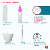 Fertility Test for Male, Home Sperm Test Kit for Men | Indicates Normal or Low Sperm Count | Convenient Accurate and Private | Easy to Read Results