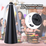 Outdoor Fly Fans for Tables, USB & Batteries Mute Fly Repellent Fan Fly Spinner Table Top, Food Bug Fans to Keep Flies Away for Picnic, Barbeque, Party, Patio