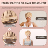 5Pcs Reusable Castor Oil Pack Wrap with 2Pcs Cold&Hot Gel Pack,Thyroid Castor Oil Neck Wrap,Organic Cotton with Leak-Free Protection Coating Caster Oil Patches Kit for Liver Detox, Knee and Stomach