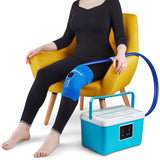 Cold Therapy Machine — Cryotherapy Freeze Kit System — for Post-Surgery Care, ACL, MCL, Swelling, Sprains, and Other Injuries - Wearable, Adjustable Knee Pad — Cooler Pump with Digital Timer