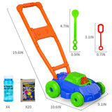 Bennol Bubble Lawn Mower for Toddlers, Kids Automatic Bubble Blower Maker Machine, Outdoor Gardening Push Toys, Christmas Birthday Gifts for Preschool Baby Boys Girls