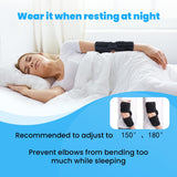 Cubital Tunnel Syndrome Elbow Brace, Ulnar Nerve Entrapment Splint, Elbow Immobilizer for Night Sleeping and Day Working, 4 Angles Adjustable, Fit Women & Men, Right & Left Arm - L/XL