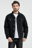 Kedera Distressed Denim Jacket Men's Button Down Denim Jacket Trucker Jean Coat