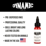 DYNAMIC COLOR CO. - Burgundy Red Tattoo Ink (1oz Bottle)