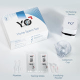 YO Home Sperm Test | At-Home Fertility Test Kit for Men | Check Motile Sperm Concentration with 97% Accuracy | Fast Results Using Your Smartphone | includes 2 Tests | Private, Convenient, Easy to Use