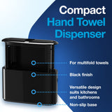 Tork Xpress Paper Towel Dispenser and Tork Extra Soft Multifold Hand Towel White with Blue Leaf Print