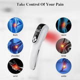 KTS Upgraded Cold Laser Therapy Device, Red&Near Infrared Light Therapy for Knee, Shoulder, Back, Muscle & Joint Pain from Arthritis, Human&Pets Pain Relief (4x808nm+12X650nm)