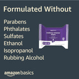 Amazon Basics Make Up Remover Wipes, Night Calming, 150 Count (6 Packs of 25) (Previously Solimo)