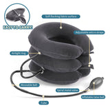 Pogcay Neck Stretcher for Neck Pain Relief, Cervical Neck Traction Device, Neck Traction Device for Home Use, Neck Decompression Devices, Inflatable Stretcher, Neck Decompression(Gray)