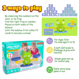 INPHER Frog Balance Math Game, 85 Piece Kids Kindergarten Toddler Learning Games Preschool Learning Activities Educational Toys for 3 4 5 6 7 Year Old STEM Montessori Number Counting Toy