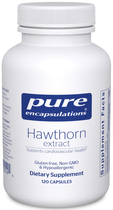 Pure Encapsulations Hawthorn Extract | Crataegus Oxyacantha Hypoallergenic Supplement for Cardiovascular System Support | 120 Capsules