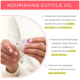 Dr. Dana Cuticle Oil For Nails - Indigo Naturalis, Sunflower and Jojoba Oil formula to revitalize cuticles - Promote Healthy Nail Growth - Nail Oil Cuticle Repair (7 ml)