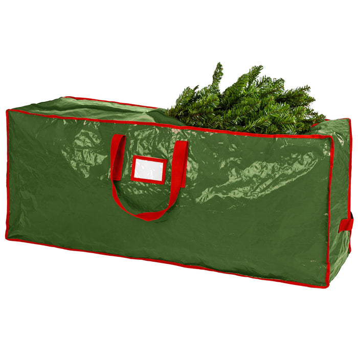 Handy Laundry, Christmas Tree Storage Bag - Stores 9 Foot Artificial Xmas Holiday Tree, Durable Waterproof Material, Zippered Bag, Carry Handles. Protects Against Dust, Insects and Moisture.