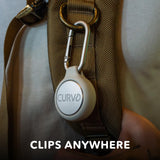 CURVD Premium Carrying Case - Durable Travel Keychain Container, Small Waterproof Holder for Earplugs, Pills, Coins Compatible with Loop, Eargasm & Vibes, or Compact Mini Purse Pill Box Container