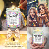 LOTICONA Happy Birthday Gifts for Women, Best Friends, BFF Friendship Gifts for Women Funny Gifts for Women, Best Friends, Her, Sister, Female, Coworker, Girlfriend, Bestie Christmas Candles Gifts