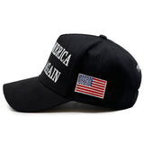 MAGA Hat Trump 2024 Hat 45-47 Embroidered Make America Great Again Donald Trump Slogan Adjustable Black Baseball Cap for Woman Men (Black)