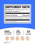 BULKSUPPLEMENTS.COM NAD Powder - Nicotinamide Adenine Dinucleotide, NAD Supplement 500mg - for Energy Support, Pure & Gluten Free, 500mg per Serving, 25g (0.88 oz) (Pack of 1)