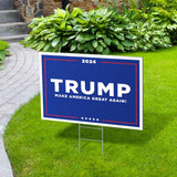 Trump Yard Sign 2024 Large, 24" x 18" Double-Sided Trump Campaign Yard Sign With Stake, MAGA Trump Yard Sign, Show Your Support, Decorate Your Lawn With Trump Campaign Yard Sign