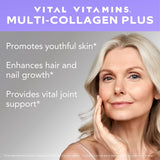 Vital Vitamins Multi Collagen Plus - Biotin, Hyaluronic Acid, Vitamin C - Collagen for Women & Men - Hair Growth Support Supplement - Skin, Nails Beauty Complex - 150 Pills