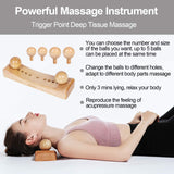 Psoas Muscle Release Tool and Personal Body Massage for Release Back Bain, Trigger Point Physical Therapy with 6 Massage Heads