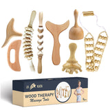 Wood Therapy Massage Tools -Lymphatic Drainage Massage- Maderoterapia Kit - Massage Body Sculpting Tools for Body Sculpting Anti-Cellulite