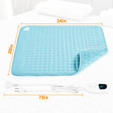 Heating Pad-Electric Heating Pads for Back,Neck,Abdomen,Moist Heated Pad for Shoulder,knee,Hot Pad for Arms and Legs,Dry&Moist Heat & Auto Shut Off(Light Blue, 20''×24'')