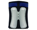 PRO-TEC ATHLETICS Achilles Sleeve with dual gel compression strips, Black/Blue, Large (3708)