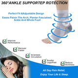 KOLEVAPE 3 Pairs Neuropathy Socks for Women & Men,Nano Comprex Ankle Sleeves Protection Elastic Socks,Soothe Socks for Neuropathy Pain,Anti Fatigue Compression Foot Sleeve Brace Socks