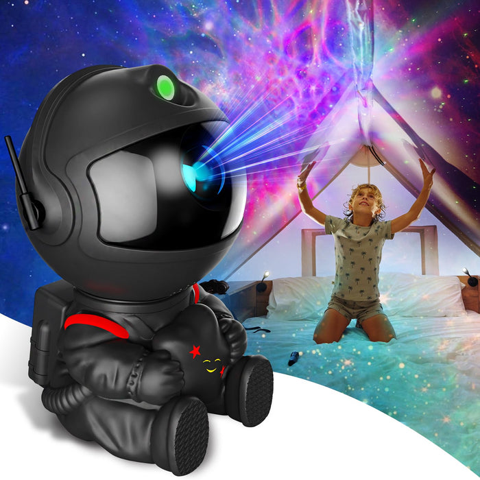 Astronaut Galaxy Projector, Star Projector Galaxy Light, Night Light for Kids, Nebula Ceiling LED Lamp, Room Decor, with Timer and Remote, Gifts for Christmas, Valentine's Day, Birthdays