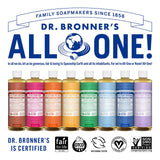 Dr. Bronner's - Pure-Castile Liquid Soap (Peppermint, 16 ounce, 2-Pack) - Made with Organic Oils, 18-in-1 Uses: Face, Body, Hair, Laundry, Pets and Dishes, Concentrated, Vegan, Non-GMO