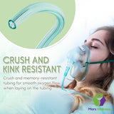 Oxygen Tubing - Premium Green Crush Resistant Oxygen Tubes - Extra Long 50 Foot - Pack of 3 Tubes