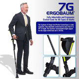 New Generation Ergobaum Perfect Cane Ergonomic Crutch/Cane (Single Unit) Single Unit Ergobaum That Acts As a Extra Balance Strong Performance Cane.