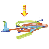 Hot Wheels Toy Car Track Set, Action Loop Cyclone Challenge Playset & 1:64 Scale Vehicle, 2 Ways to Play, Easy Storage