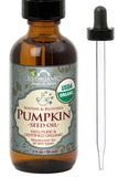 US Organic Pumpkin Seed Oil, USDA Certified Organic, Pure, Natural, Cold Pressed Virgin, Unrefined in Amber Glass Bottle w/Glass Eyedropper (Small (2 oz, 56 ml))