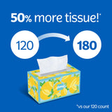 Kleenex Lotion Facial Tissues with Coconut Oil, 4 Flat Boxes, 180 Tissues Per Box, 3-Ply