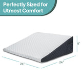 Maeytau Bed Wedge Pillow for Sleeping, 8 inch Triangle Pillow with Memory Foam Top, Elevated Support Incline Wedge Pillow with Removable Washable Cover