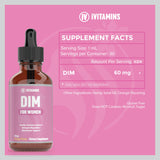 Dim Supplement Women | Dim | Estrogen Supplement for Women | Dim Supplement | Dim for Women | Dim Supplement for Women | Acne Supplements | Acne Supplements for Women | 1 fl oz: Orange Flavor