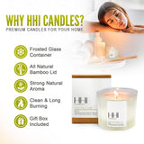 All-Natural Scented Soy Candle | Coconut Lime | A Blend of Coconut, Lime, and Suger | Large Eight Ounce Single Wick Candle | Long Burn time | Includes Bamboo Lid and Gift Box | HHI Candles