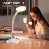 FBBJFF Light Therapy Lamp 11000 Lux, LED UV-Free Sunlight Lamp,Full Spectrum Happy Therapy Lamp with 10 Adjustable Brightness Levels, 2 in 1 Retractable Floor Light Therapy Lamp