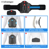 LSO Back Brace with Maximum Decompression Plate&Adjustable Arch Back SupportDual Pulley System Lumbar Support Belt for Herniated Disc Pain ReliefSpine StenosisSciaticaScoliosis(L XL fit belly 35 47 )