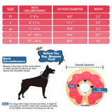 MIDOG Dog Cone, Soft Cone for Dogs After Surgery, Pet Inflatable Collar Protective Recovery Donut Collar to Prevent Pets from Touching Stitches, Wounds, and Rashes - DeepRed,L