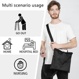 L.E.D STEP Urine Drainage Bag Holder,Catheter Bag Covers Catheter and Urostomy Travel Medical Supplies Bag with Storage Pockets & Adjustable Strap Internal Fixation Buckle