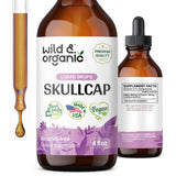 Skullcap Herb Tincture - Organic Skullcap Supplement - Nervous System Support - Vegan, Alcohol Free Liquid Extract - 4 fl oz