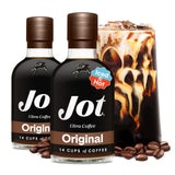 Jot Coffee Concentrate (Original 2pk) - High Caffeine Instant Cold Brew Coffee, Iced Coffee Instant Espresso, Hot Coffee Drinks - Makes 14 Cups Instant Coffee Cold Brew Concentrate 150mg Caffeine/Tbsp