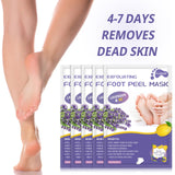 FUNNIR Foot Peel Mask (5 Pack) Exfoliant for Peeling Off Calluses, Natural Exfoliator for Dry Dead Skin, Callus, Repair Rough Heels Soft Smooth Touch (5 Pairs)