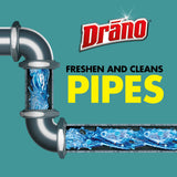 Drano Max Build Up Remover Drain Clog Remover and Cleaner, Great for Clog Prevention, Commercial Line, 60 oz