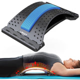 Back Stretcher for Lower Back Pain Relief, Multi Level Back Cracker Board for Herniated Disc, Scoliosis, Spine Decompression, Back Cracking Device, Upper and Lower Back Stretcher