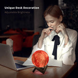 3D Printing Galaxy Lamp Moonlight USB LED Night Lunar Light Touch Color Changing